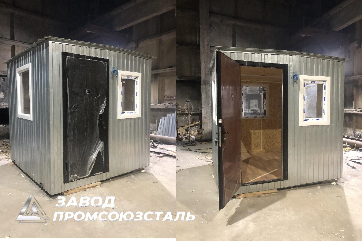 post-ohrannyj.-dva-etazha.-lestnicza-metallicheskaya.-uteplenie-100mm.-razmer-24h24.-uezzhaet-v-g.abakan. Блок-посты охраны 2,4×2,4×6 м